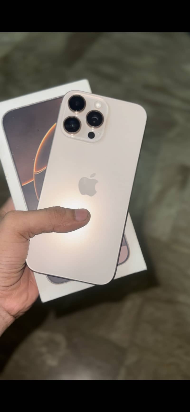 Apple iPhone 16 Pro Max lush condition with box scratchless phone 1