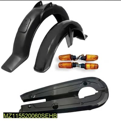 Bike Mudguard, Chain Cover and Indicators Set.