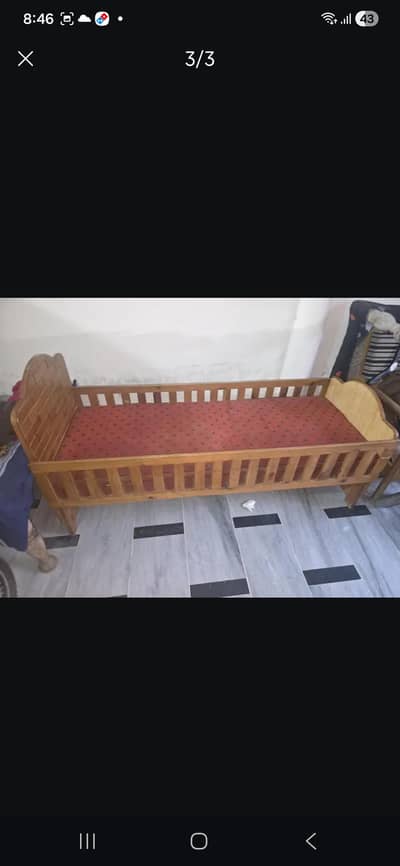 diyaar wood ka bana hoa bed