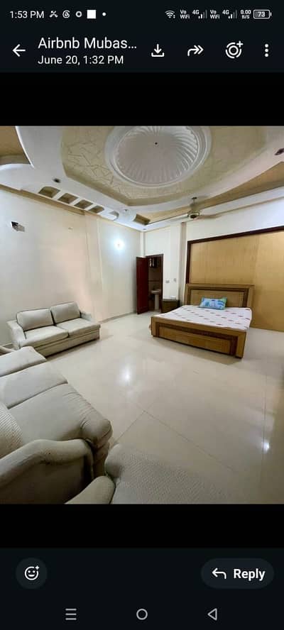 1KANAL UPPER PORTION ROOM FURNISHED IN DHA PHASe 4