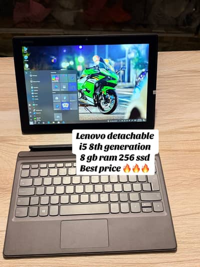 Lenovo detachable touch laptop i5 8th generation