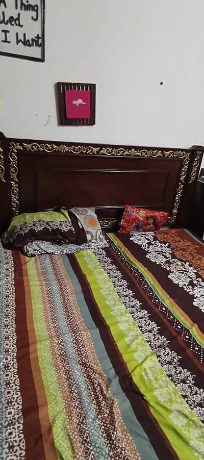 King Size Pure Wooden Bed for sale.