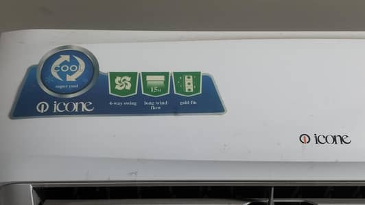 Icone 1.5 Ton Split AC - Excellent Condition (With Remote & Pipes)
