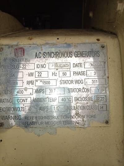 petrol genretor 27 kva 3 phase workings condition