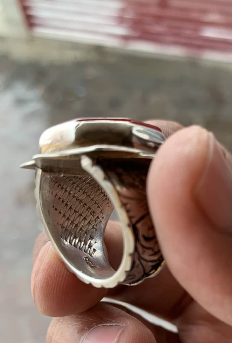 Real Usman Ghazi Silver Ring 0