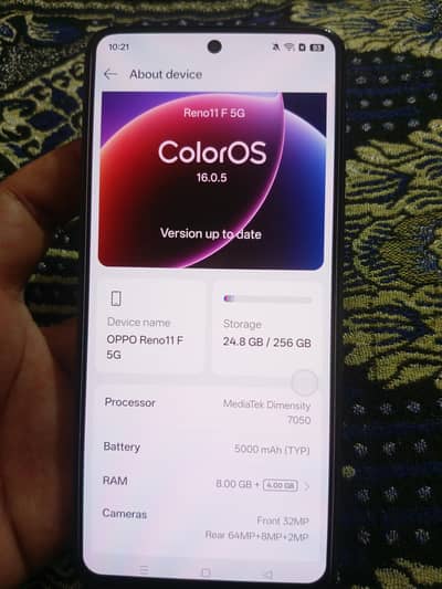 OPPO Reno11 F5g in used condition but totally geniun no open repair