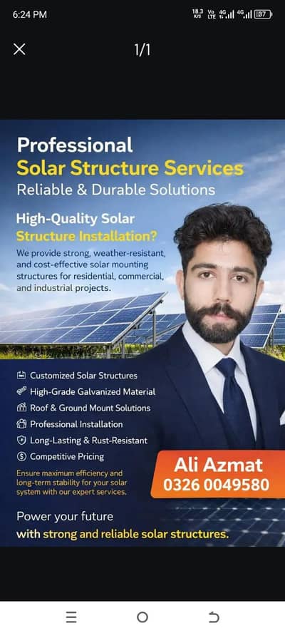 Ali Azmat solar structure