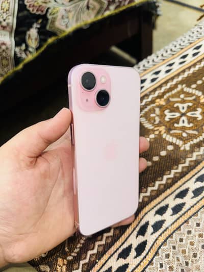 Apple iPhone 15 Pink  lla 128gb with box battery  87 cycles 950