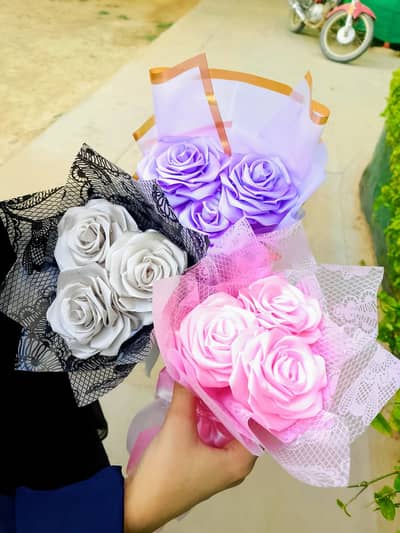 Silk flower bouquet