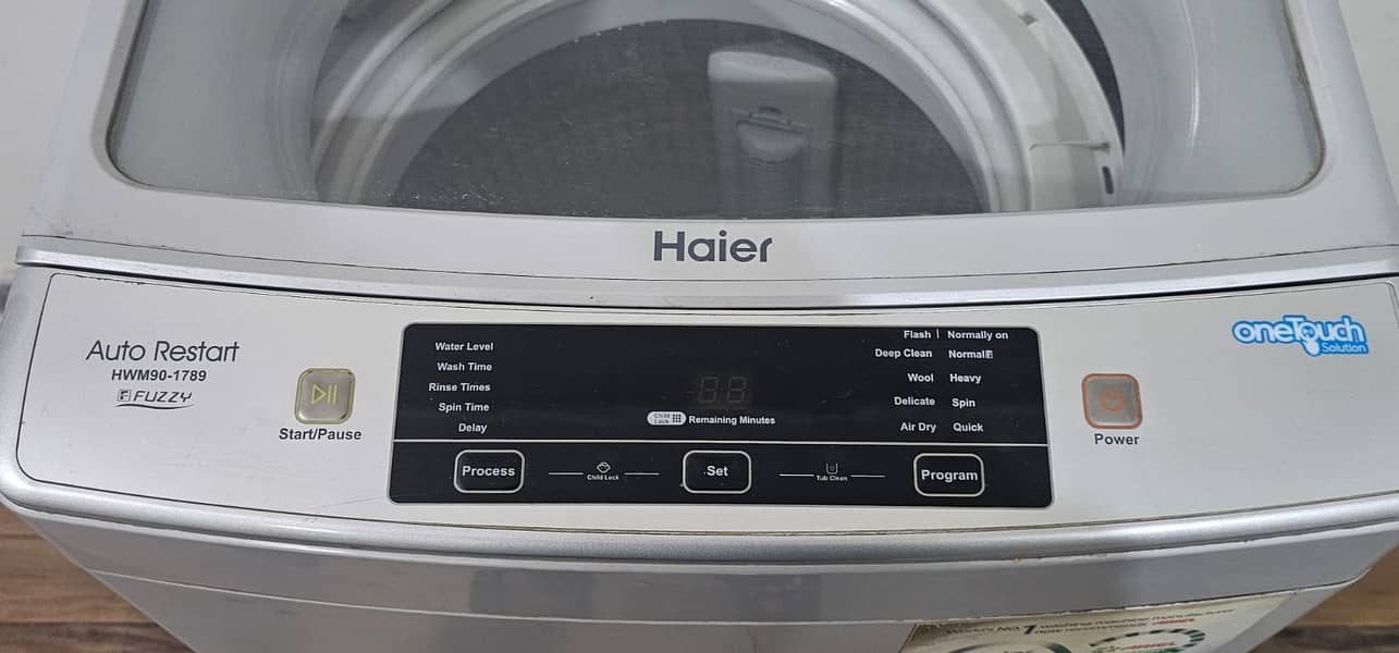 Haier Automatic Top Load Washing Machine 1