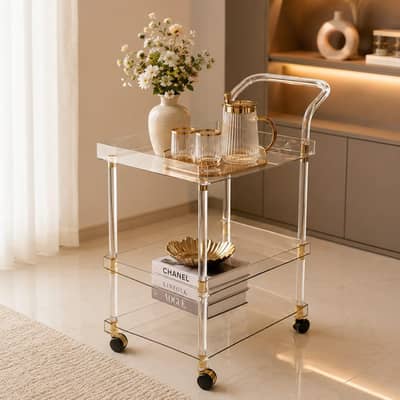 2 & 3 Tier Acrylic Trolly