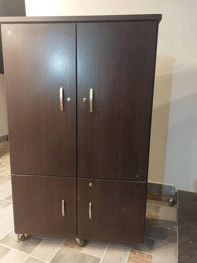 Large wooden cupboard (strong and spacious)