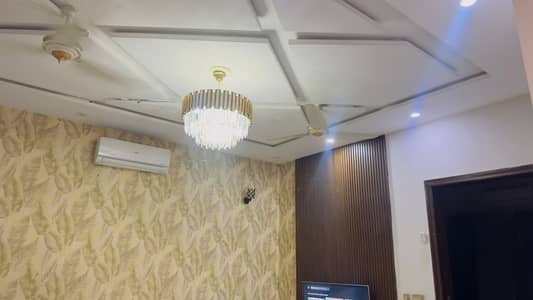Real Picture  10 Marla brand new semi Furnished upper portion available for rent Rafi block bahria town Lahore .