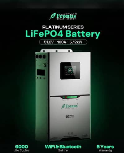 fronus 2.5kw lithium battery with 5 year warranty