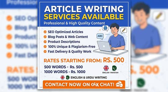 "Professional Content & SEO Article Writing Services"