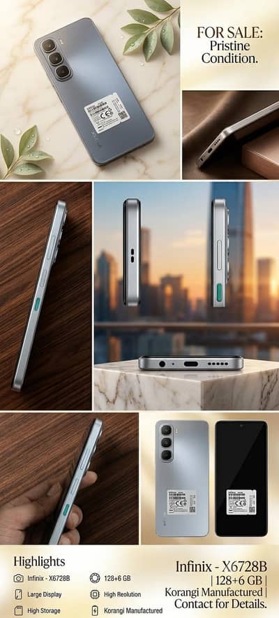 Infinix Hot 60i | 6 + 6 Ram | 128 Gb Storage