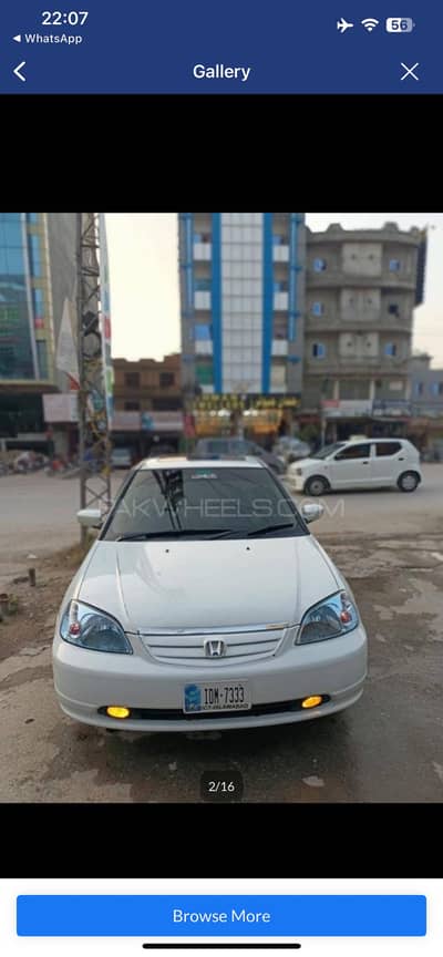 Honda Civic VTi Oriel Prosmatec 2003