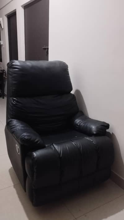 Black Leather Recliner