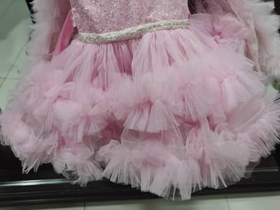 Girls Pink Party Frock – Brand: Teena for Kids – Worn Once