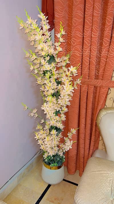 Home Decor Combo - 4 Pieces - 2 Floor Vase + Table Vase + Glass Bowl