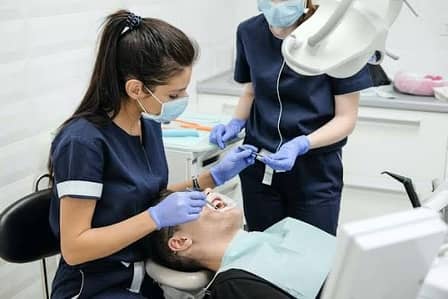 Female dentist