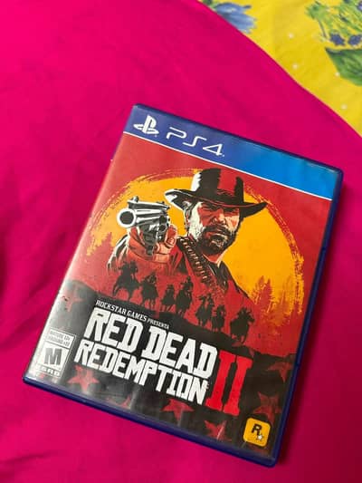 Red dead redemption 2 ps4 disc with map