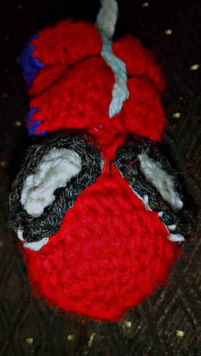 Crochet Spiderman keychain