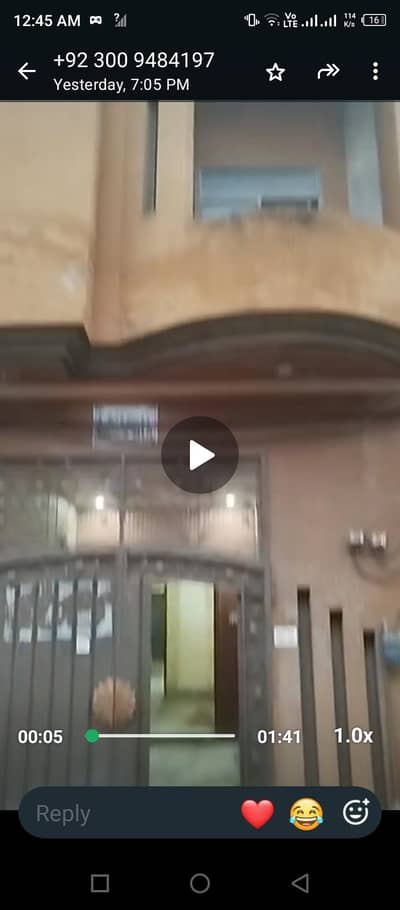 2.5 marla double story for rent mehar fiaz colomy AA block lLHR canal