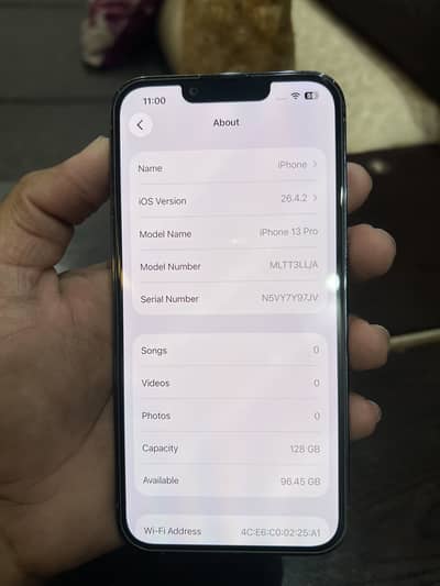 iPhone 13 pro 128gb dual pta approved 03075502836