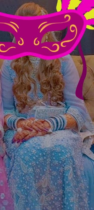 walima maxi only one tym used lylec clr contras dupta blue ND silver