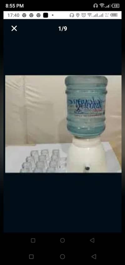 Mineral Water Available in 19 Liter Bottle