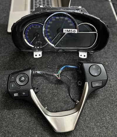 Genuine Toyota Yaris ATIVX digital speedometer plus steering controls