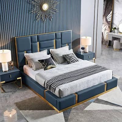 double bed side tables and mirror frame