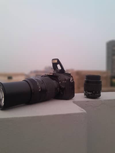 nikon d7100 with two lense and all asseries price final hai location l