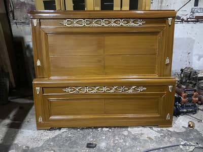 New King Size wooden bed  