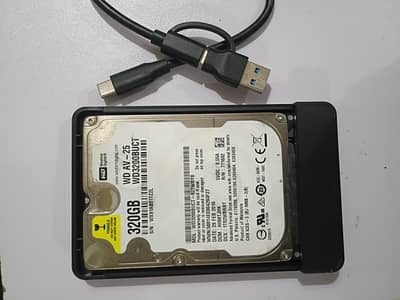 Hard Disk 320gb with external case