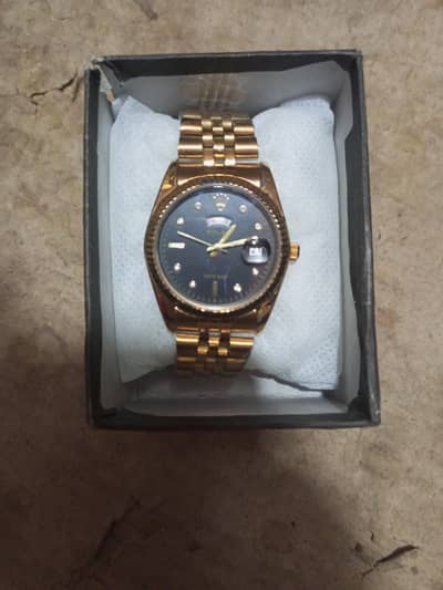 Gold Color Chain Watch for Men