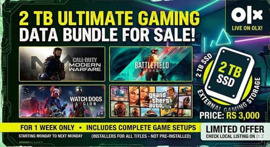 AAA TITLE PC GAMES COLLECTION 2TB Offline Play Data Full Campaign 3000
