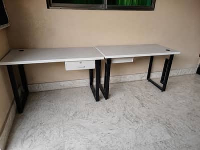 Office Tables for Sale – Like New | Heavy Duty | White & Black