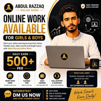 Online Work Opportunity for Girls & Boys | Work From Home