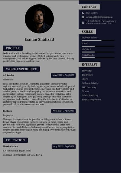 I'm looking for a job
