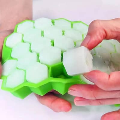 Silicone Ice Cube Tray Set of 2 Multicolor collapsible container
