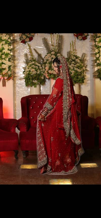 Heavy Bridal Farshi Maxi (Tail Maxi) with Dupatta