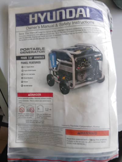 Generator Hyundai HGS-3500 3kW with battery & Catalog