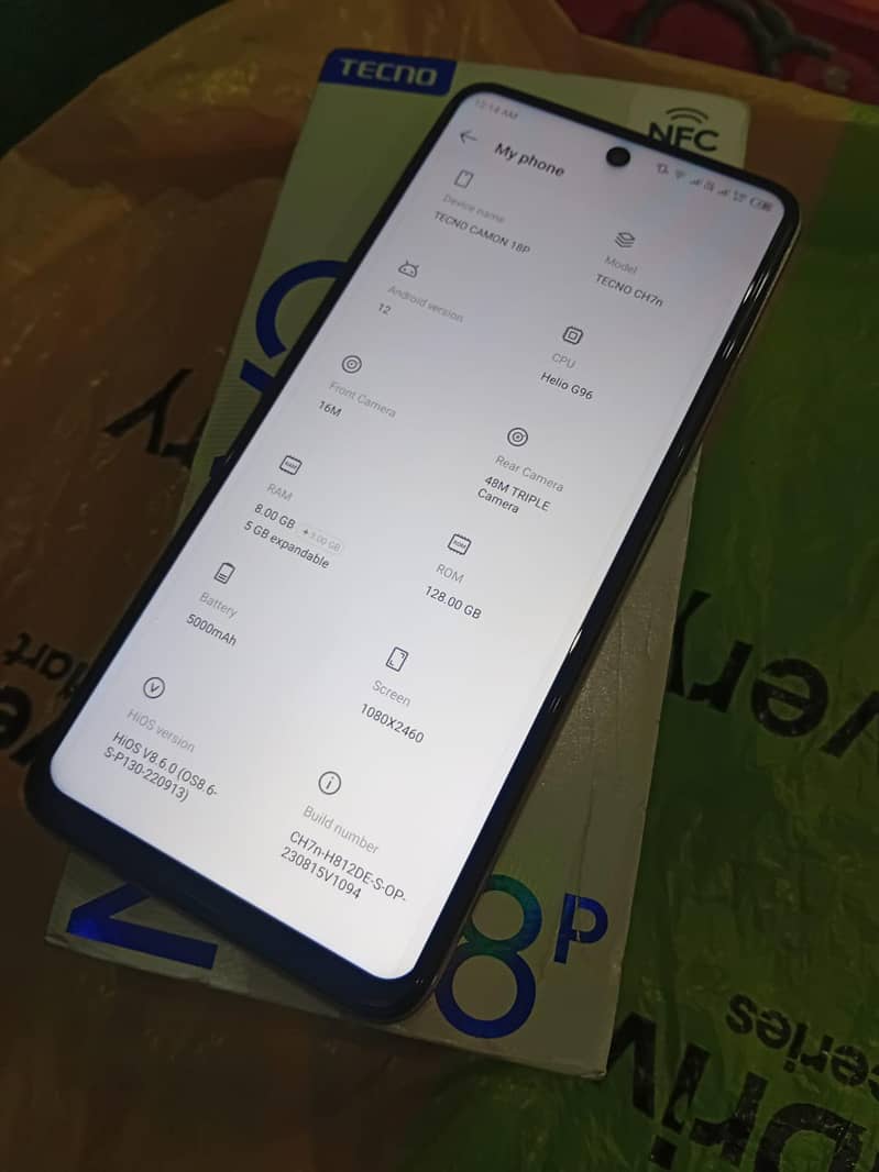 Tecno Camon 18P 7