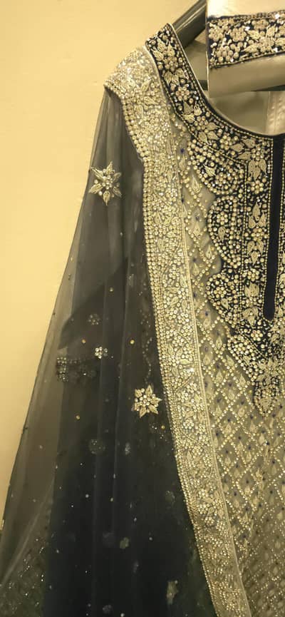 Bridal Maxi Dress Heavy Embroidered