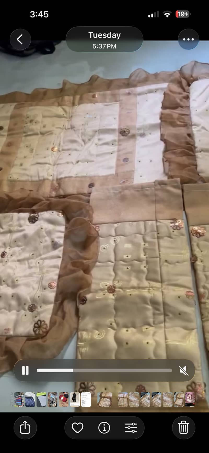 Wedding bed sheet 1