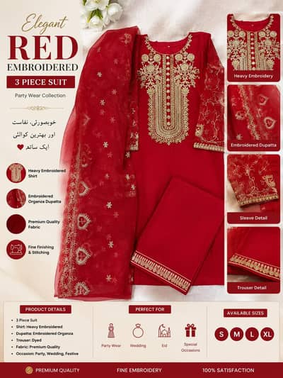 Stylish Maroon Ladies Suit – Casual & Formal Wear