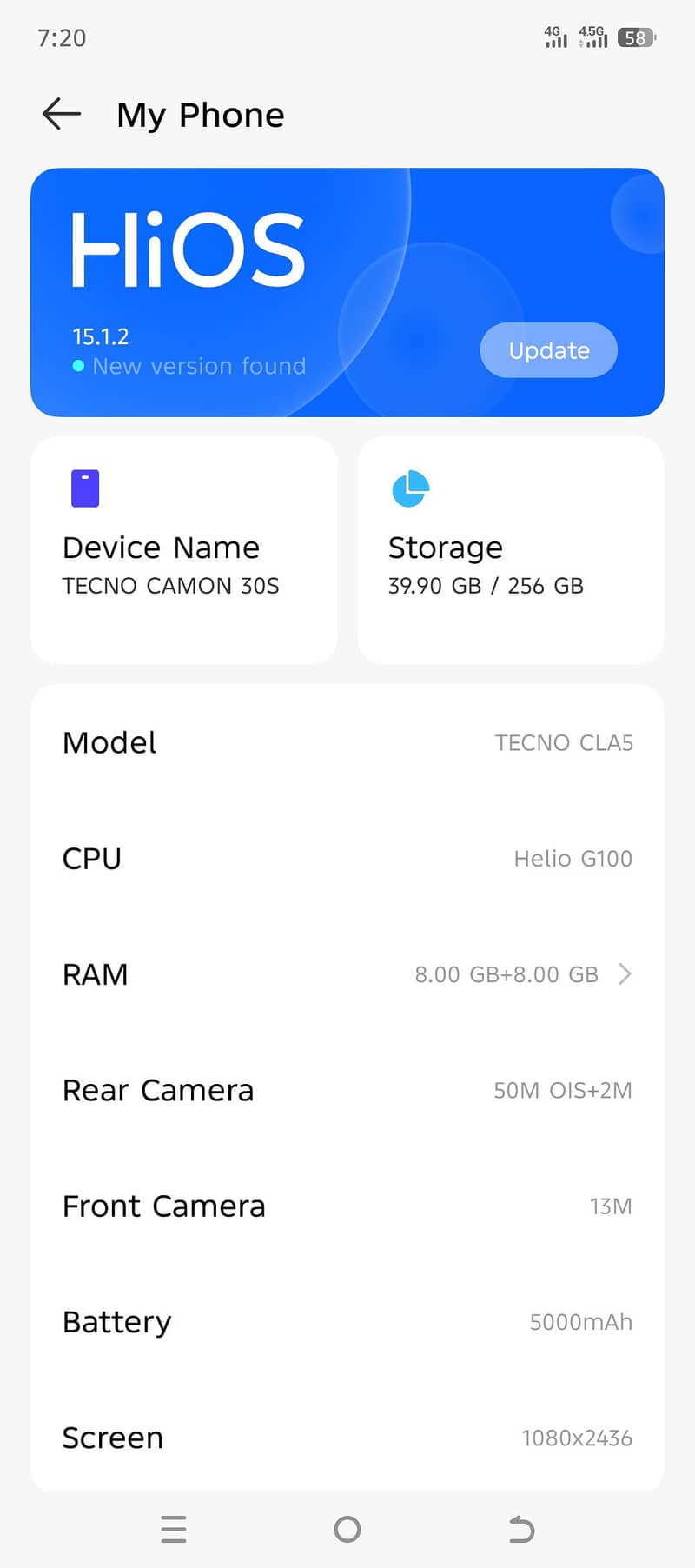 Tecno CAMON 30S 2