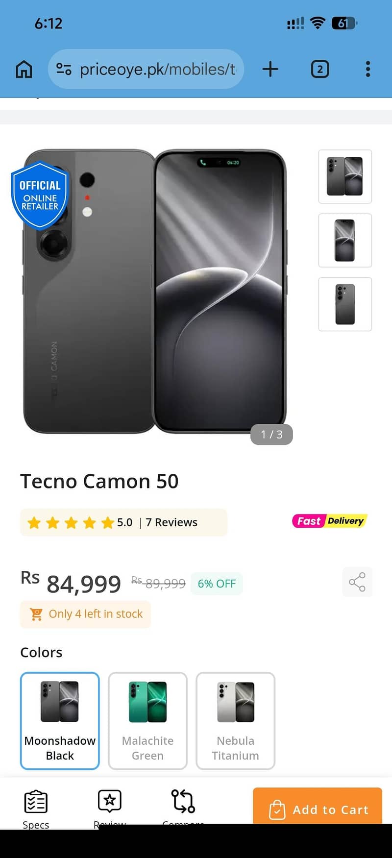 Tecno CAMON 50 15